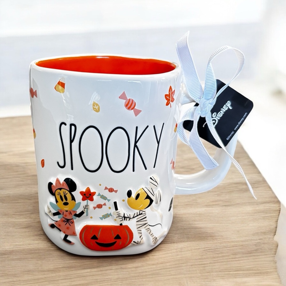 Rae Dunn x Disney SPOOKY Mickey Mouse & Minnie Mouse Halloween Mug  🎃